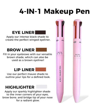 Waterproof 4-in-1 Makeup Pen
