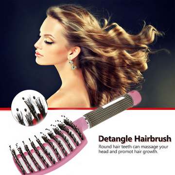 Hairbrush Anti Klit Brushy Haarborstel Women Detangler Hair Brush Bristle