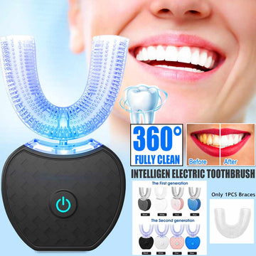 360 Degrees Automatic Electric Light USB Charging Toothbrush